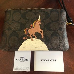 Coach Unicorn Wristlet